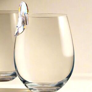 Godinger Runway High Heel Stemless Wine Glass